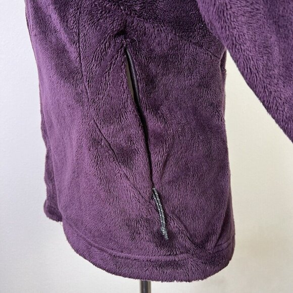 Mountain Hard Wear Fleece Jacket Hooded Women's Small Purple Fuzzy Full Zip - Picture 6 of 15